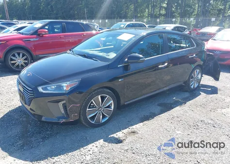 2019 Hyundai Ioniq Hybrid Limited из США, поврежденный, VIN KMHC05LC2KU109955